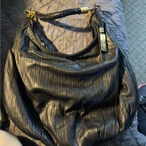 MK Michael Kors Elegant Black Hobo Bag